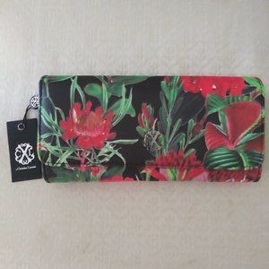 NWT CXL by Christian Lacroix Marcelle Floral Flap Wallet